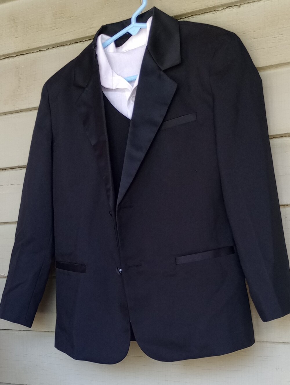 Classic Black Formal Dress Set for Kids with Vest and Jacket